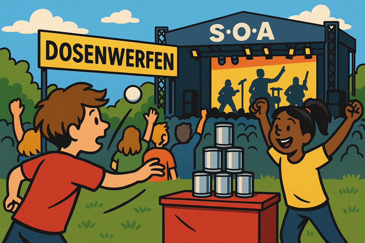Dosen werfen Sa