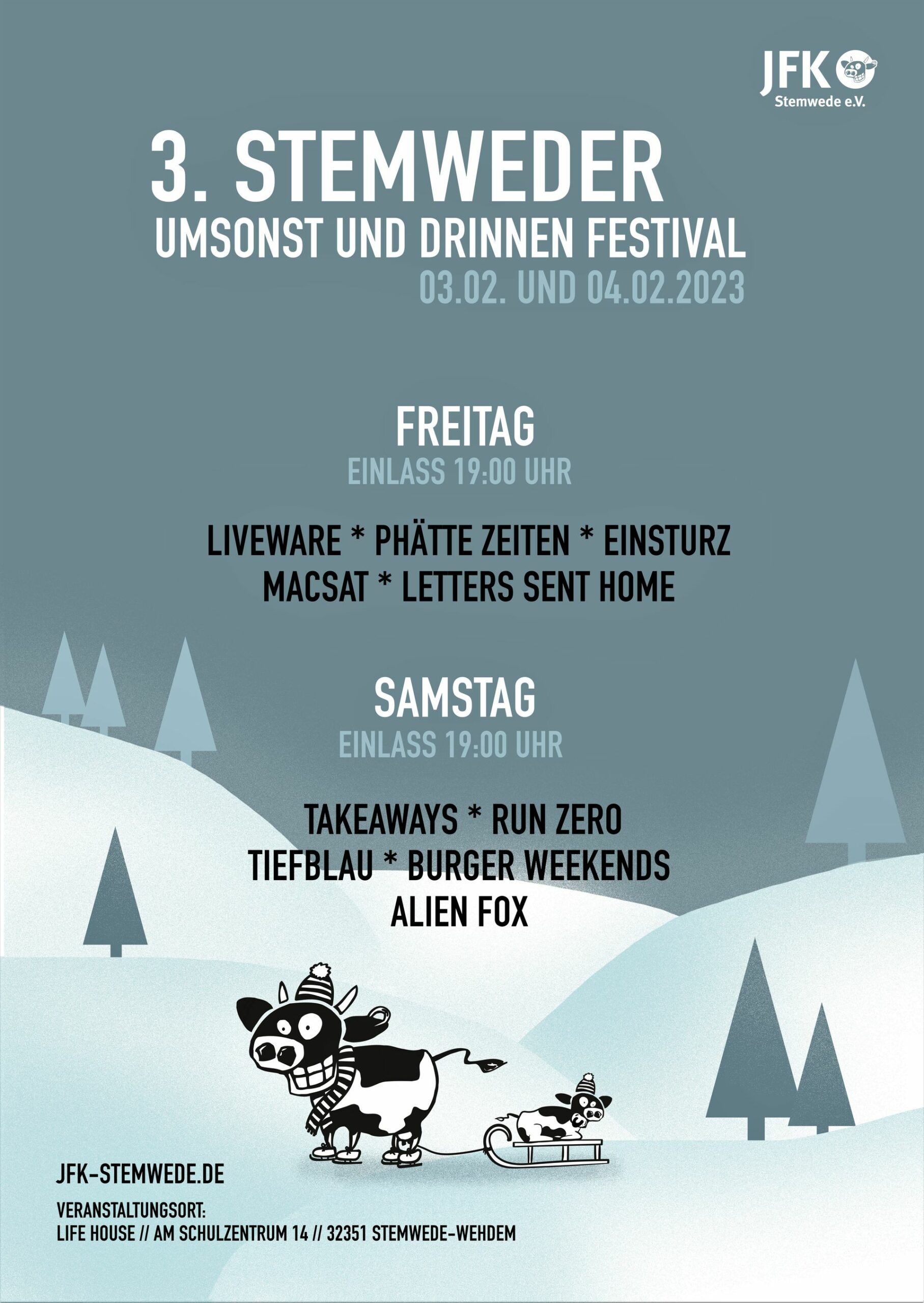 Plakat Stemweder Open Air Indoor Festival 2023