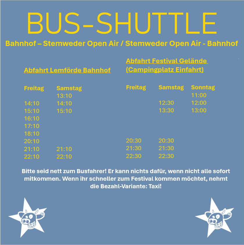 Fahrplan Shuttle Lemförde